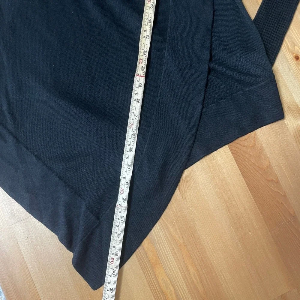 Lululemon Live Healthy‎ Wrap Draped Open Front Cashmere Cardigan Ruched Back XS